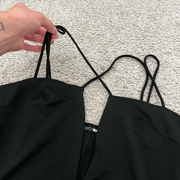 Black strappy long sleeve dress - Picture 5 of 7